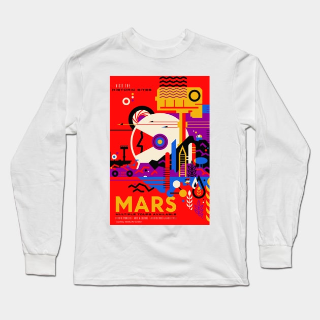 Mars Concept Art Long Sleeve T-Shirt by Big Term Designs